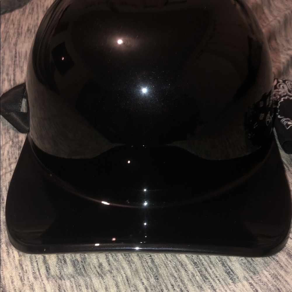 Novelty Motorcycle helmet w/spoiler brim. (Large)